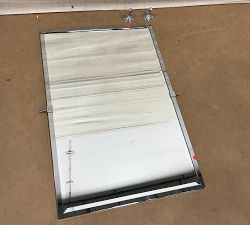 Open Box: Kensington Rectangular Pivot Mirror (27.5"W x 36"H) - Chrome