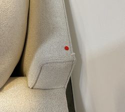 Open Box: Pearce Roll Arm Upholstered Grand Sofa (89"), 2X2 - Performance Boucle Oatmeal, Espresso Legs