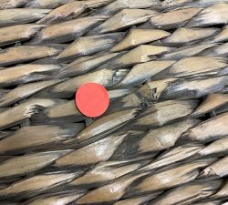 Open Box: Seagrass Handcrafted Divided Hamper - Gray Wash