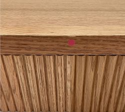 Open Box: Wood Fluted Jewelry Box, Large (11.75") - Natural