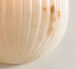 Willow Demi Lune Stone Sconce (9")