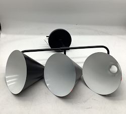 Open Box: Walker Triple Tapered Sconce (28") - Matte Black