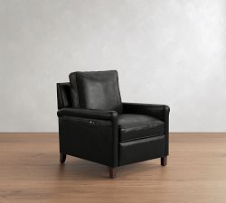 Tyler Roll Arm Leather Recliner