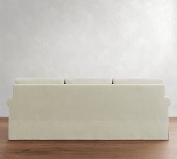 York Roll Arm Slipcovered Sofa (62"-111")
