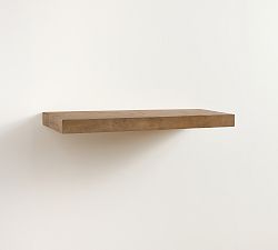 Open Box: Brighton Floating Wood Shelf (36"W x 14"D) - Gray Wash