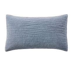 Open Box: Washed Velvet Sham, King - Shadow Blue
