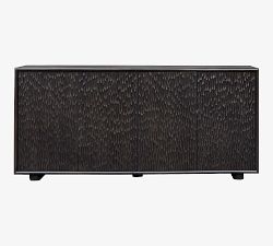 Tarek 4-Door Cabinet, Black (74")
