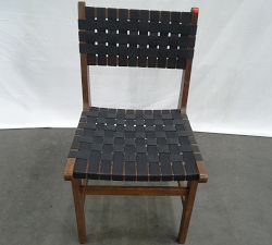 Open Box: Abbott Acacia Woven Outdoor Dining Chair - Brown