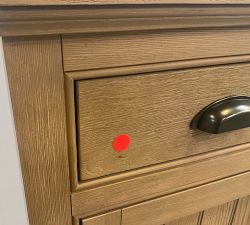 Open Box: Aubrey Modular Media Cabinet Door Base, Left (18"W x 36"H) - Seadrift