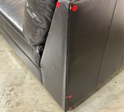 Open Box: Big Sur Square Arm Deep Seat Left Wide Chaise - Vintage Midnight, Espresso