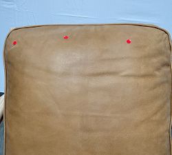 Open Box: Raylan Leather Armchair - Keystone Sandstone, Light Ash