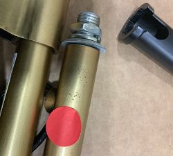 Open Box: Sherman Metal Articulating Task Floor Lamp, Rectangular Head (49") - Vintage Brass
