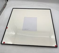 Open Box: Stowe Modern Metal Frame (25" Sq, 8"x10" Opening) - Cream Mat, Black Frame