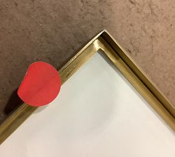 Open Box: Stowe Modern Metal Frames (25" Sq, 8"x10" Opening) - Brass