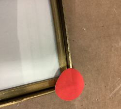 Open Box: Stowe Modern Metal Frames (25" Sq, 8"x10" Opening) - Brass