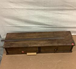 Open Box: Summerville Floating Shelf with Drawers (36") - Tuscan Brown