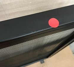 Open Box: Vail Mesh Fireplace Double Door Screen - Black
