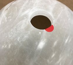 Open Box: Windham Dome Pendant (12") - Alabaster, Bronze