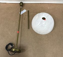 Open Box: Windham Dome Pendant (12") - Alabaster, Bronze