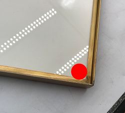 Open Box: Stowe Modern Metal Frames, 25"x 25" (8" x 10" Opening) - Brass