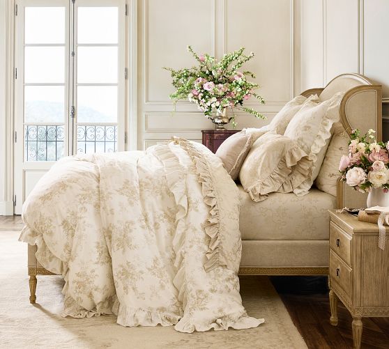 LoveShackFancy Reversible Floral Duvet Cover by Pottery Barn