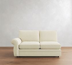 Open Box: Pearce Roll Arm Upholstered Left Loveseat - Performance Boucle Ivory