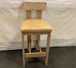Open Box: Aldon Leather Bar Stool (31.5") - Keystone Sandstone, Maize