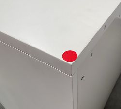 Open Box: Aubrey Modular Media Corner Cabinet Base (49.5"W x 36"H) - Dutch White