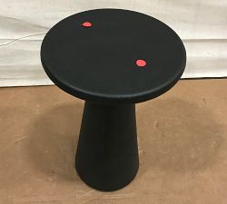 Open Box: Avila Metal Round Outdoor Accent Table, Small (12"H) - Bronze