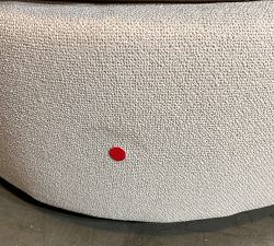 Open Box: Balboa Media Lounger - Performance Boucle Oatmeal, Espresso Legs