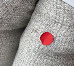 Open Box: European Flax Linen Tufted Waffle Comforter, King/Cal. King - Flax