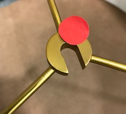 Open Box: Heloise Metal Round Chandelier (25") - Burnished Brass