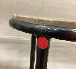Open Box: Hestan Round Marble Accent Table (10") - Hammered Bronze