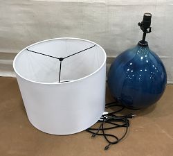 Open Box: Jordan Ceramic Table Lamp (25") - Blue Reactive Glaze 