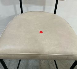 Open Box: Maison Leather Counter Stool (24") - Statesville Pebble, Antique Bronze