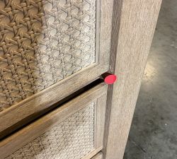 Open Box: Marina Cane 6-Drawer Dresser (66") - Seadrift