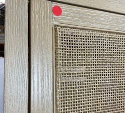 Open Box: Modern Farmhouse Tall Storage Cabinet (44") - Fog, Antique Bronze
