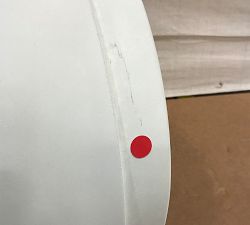 Open Box: Pomona Concrete Round Outdoor Side Table (18") - White