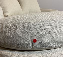 Open Box: Balboa Media Lounger - Performance Boucle Oatmeal, Espresso Legs