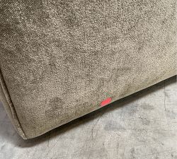 Open Box: Baldwin Upholstered Barrel Back Dining Chair - Rustic Chenille Dark Moss