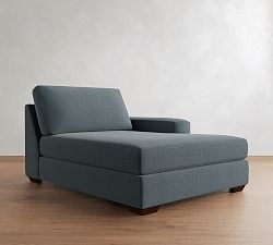 Open Box: Big Sur Square Arm Right Wide Chaise - Performance Casual Chenille Slate
