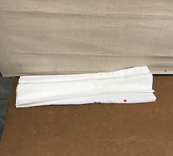 Open Box: Emery Linen Cordless Light Filtering Roman Shade (36"W x 48"L) - White