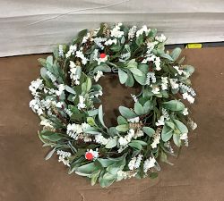 Open Box: Faux Eucalyptus Wreath (24") - Mixed