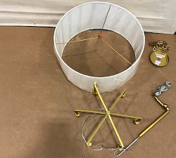 Open Box: Heloise Metal Round Chandelier (25") - Burnished Brass