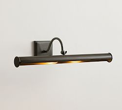Open Box: Palmer Metal Picture Light Sconce, Large (24") - Oiled Bronze