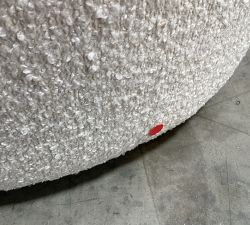 Open Box: Remmy Upholstered Petite Swivel Chair (32") - Luxe Boucle Ivory