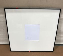 Open Box: Stowe Modern Metal Frame (25" Sq, 8"x10" Opening) - Cream Mat, Brass Frame