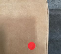 Open Box: Aldon Leather Dining Chair - Keystone Sandstone, Maize