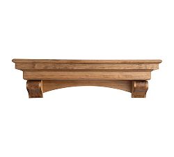 Open Box: Arthur Mantel (60&rdquo;W x 8"D) - Aged Oak