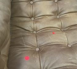 Open Box: Callum Leather Chair - Heirloom Sienna, Terra Brown